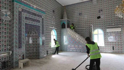 Muğla Büyükşehir Belediyesi’nden camilerde bayram temizliği