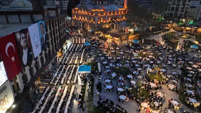 Balıkesir'de 20 binden fazla kişi aynı sofrada buluştu