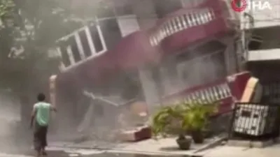 Myanmar'da önce 7,7 ardından da 6,4'lük peşpeşe iki büyük deprem!
