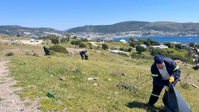 Bodrum'un Gümbet Mahallesi’nde Kapsamlı Temizlik Çalışması