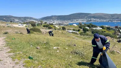 Bodrum'un Gümbet Mahallesi’nde Kapsamlı Temizlik Çalışması