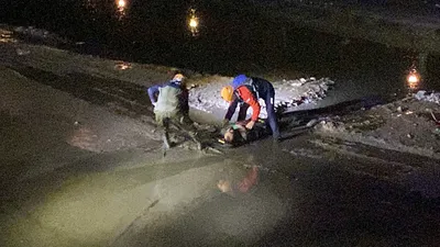 Suyu olmayan Porsuk Çayı'na balıklama atladı, sonu bu oldu!