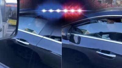 Trafikte ''valinin yeğeniyim'' deyip çakarla gezen ''zengin bebesi'' bakın kim çıktı!