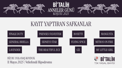 Bi'Talih Anneler Günü Koşusu’na Kayıt Yaptıran Safkanlar Belli Oldu!