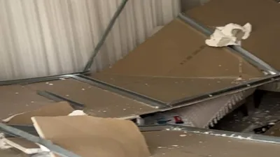 Evde kabus: Tavan çöktü, anne ve 2 çocuğu ölümden kıl payı kurtuldu