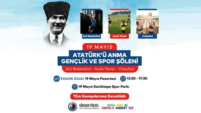Kartal Belediyesi’nden 19 Mayıs’a Yakışır Kutlama: Spor ve Sanatla Dolu Bir Bayram