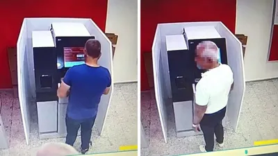 Banka ATM'si hırsızı ATM sırasında...