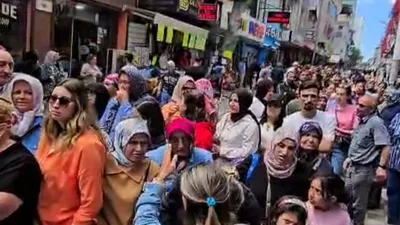 ''1 milyon TL'lik çekiliş var'' dediler, izdiham oluştu!