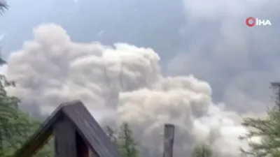 Buzul çöktü; Avrupa'nın cenneti cehenneme döndü: Bir yerleşim yeri haritadan silindi!