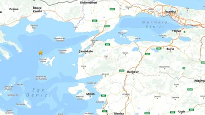 Çanakkale açıklarında 4.6 büyüklüğünde deprem