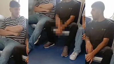 İzmir İZBAN'da skandal görüntüler: Kimseye de aldırış etmeden devam etti!