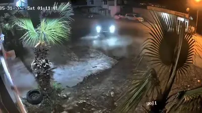 Kamyonetli drift magandası mahalleyi birbirine kattı!