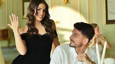 Hazal Çağlar ile  Samet Akaydın nişanlandı