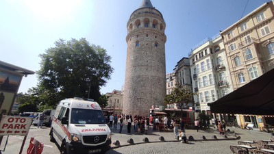 İstanbul'daki Galata Kulesi'nde korkunç ölüm! 22 yaşındaki genç yere çakıldı!