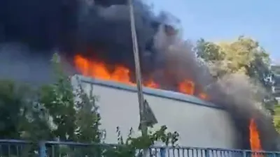 İstanbul'da İSKİ'ye ait tesiste yangın