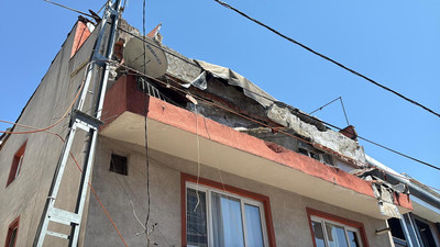 İstanbul'da balkonu çöken bina mühürlendi