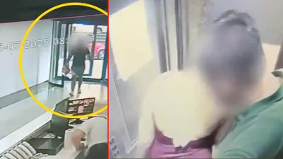 İstanbul'da lüks sitede genç kadına kargocu tacizi kamerada!