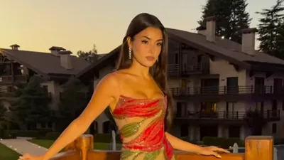 Hande Erçel, Lübnan'daki düğüne özel kıyafetiyle göz kamaştırdı