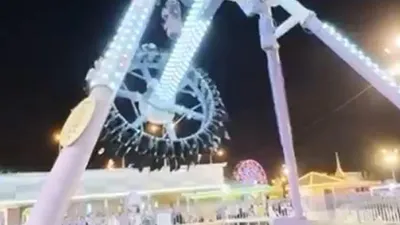 Lunaparkta korkunç kaza: Ortadan ikiye ayrıldı