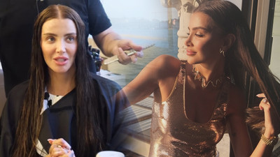 Güzel manken Özge Ulusoy kendi doğumundan 62 yıl önceki modayı günümüze taşıdı!