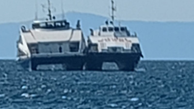 İDO feribotu kaza yaptı; feribottaki panik anları kameralara yansıdı