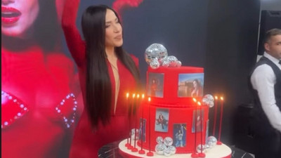Burcu Güneş'in 50. yaş kutlaması olay oldu