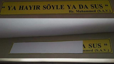 Hz. Muhammed'in ''hayır'' hadisine sansür