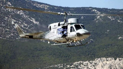 Yunanistan'a ait helikopter düştü: 5 ölü