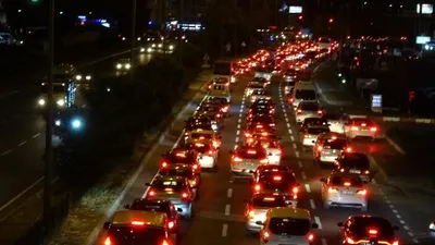 3 kilometrelik yol 45 dakika sürdü