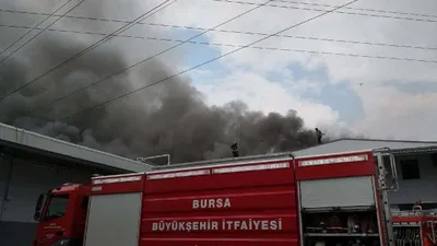 Bursa'da yangın ! Dumanlar gökyüzünü kapladı