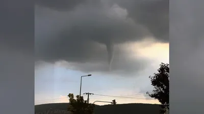 Muğla'da çıkan hortum böyle görüntülendi !