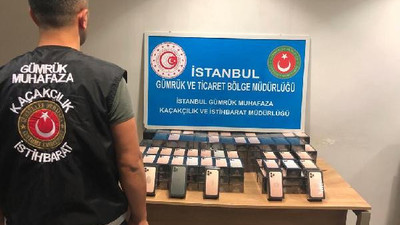 Sabiha Gökçen'de 3 milyon liralık kaçak telefon operasyonu