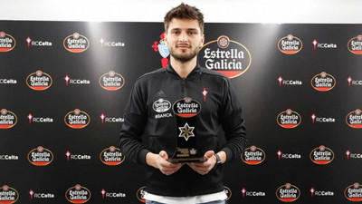 Celta Vigo'da Okay Yokuşlu şubat ayının en iyi oyuncusu seçildi