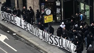 Lazio ve İnterli taraftarların Mussolini'ye övgü pankartı için soruşturma 