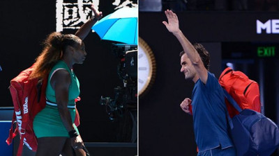 Serena Williams ve Federer, Avustralya Açık Tenis Turnuvası'nda 3. turda