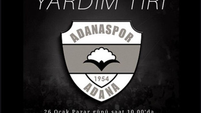 Adanaspor'dan Elazığ'a yardım TIR'ı