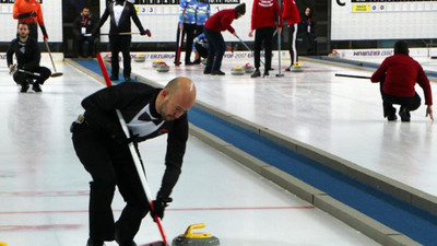 Erzurum'da curling heyecanı