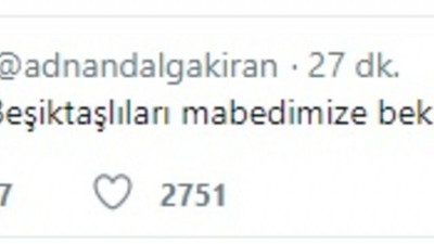 Adnan Dalgakıran'dan Beşiktaş taraftarlarına davet