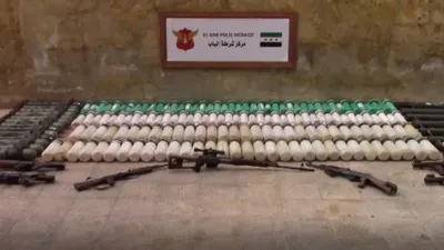 El Bab’ta yüklü miktarda mühimmat yakalandı