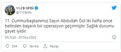 Abdullah Gül ameliyat oldu - Resim : 1