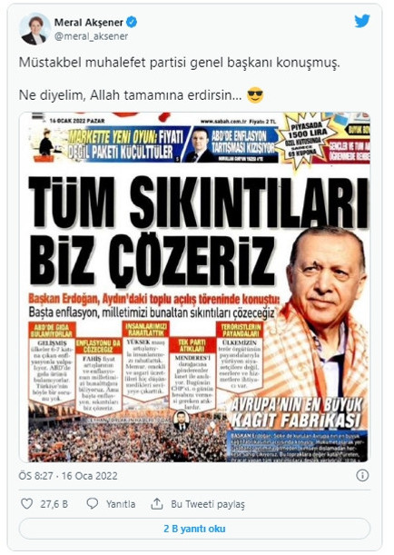 Akşener'den Erdoğan'ı çok kızdıracak çıkış - Resim : 1