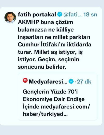 Fatih Portakal'dan Erdoğan'a ''külliye'' tepkisi - Resim : 1