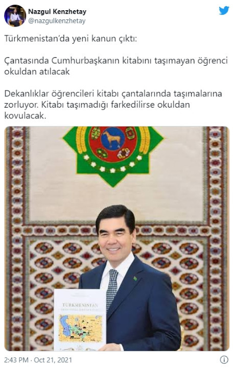 Türkmenistan Cumhurbaşkanı'ndan ''çocukları'' hedef alan korkutan karar - Resim : 1