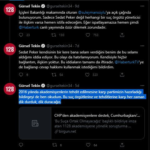 CHP'li Gürsel Tekin'den Bakan Soylu'nun iddialarına jet cevap - Resim : 1
