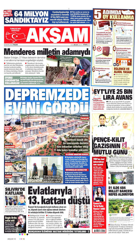 Gazete manşetleriyle Erdoğan'ın 17'nci zaferi.. İşte gazetelerin birinci sayfaları - Resim: 1