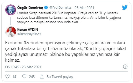 AK Partili isimden Prof. Dr. Özgür Demirtaş'a tehdit - Resim : 1