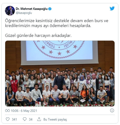 Mayıs ayı burs ve kredi ödemeleri başladı - Resim : 1