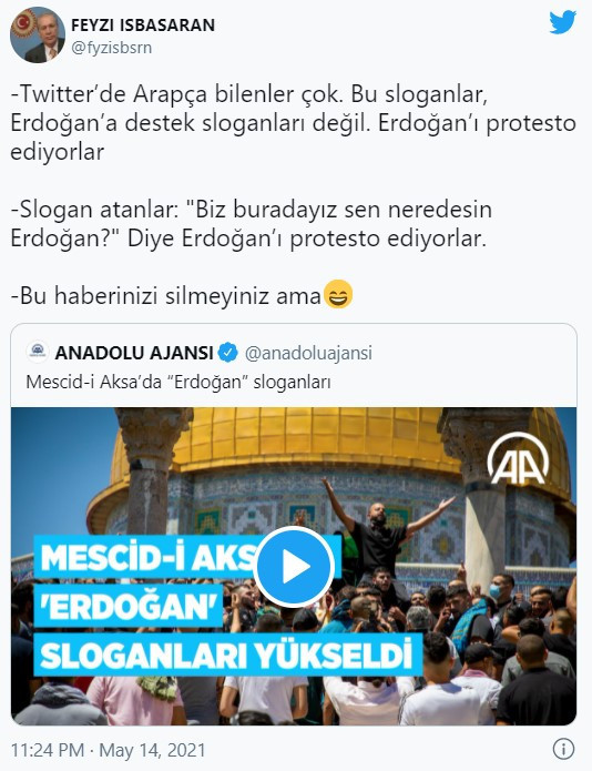 Mescid-i Aksa'da tartışma yaratan ''Erdoğan'' sloganları - Resim : 2