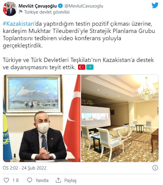 Dışişleri Bakanı Çavuşoğlu 2. kez koronavirüse yakalandı - Resim : 1