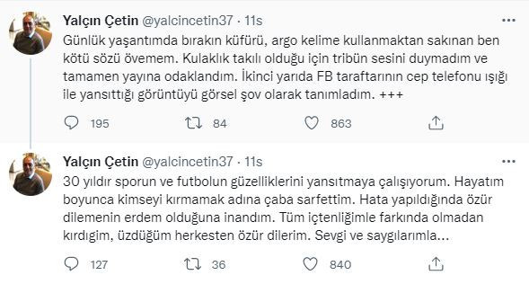 Fenerbahçe - Beşiktaş maçının spikeri özür diledi - Resim : 1